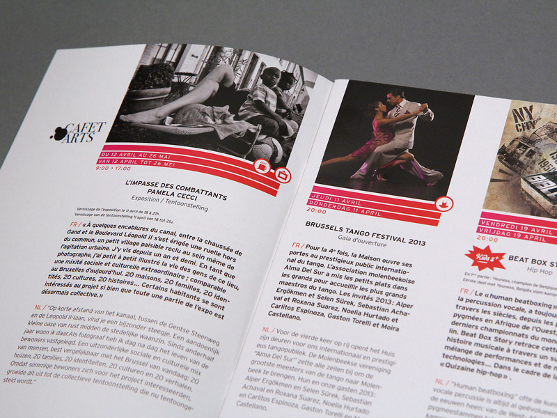 Maison des Cultures et de la Cohesion Sociale de Molenbeek-Saint-Jean - Brochures spreads